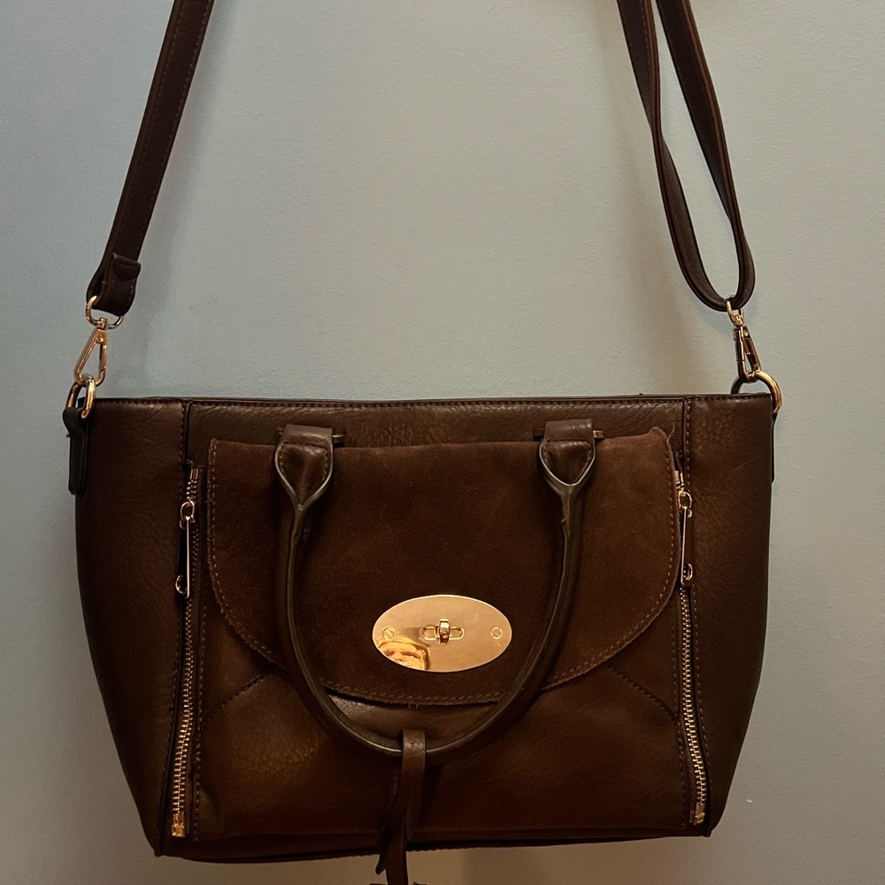 Simply Noelle Dark Brown Shoulder Bag